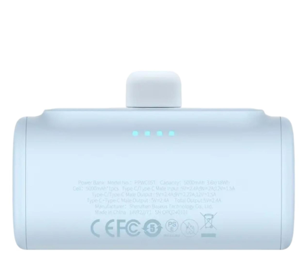 Baseus Compact USB-C 5000mAh 20W (niebieski) - 1279539 - zdjęcie 4
